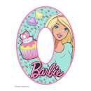 Barbie Number 0 Edible Icing Image